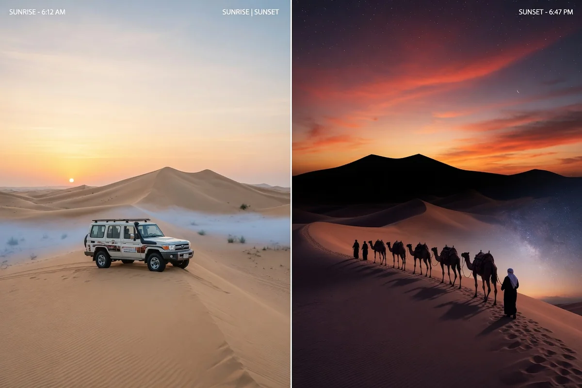 Morning vs Evening Desert Safari Dubai: Ultimate Comparison Guide 2026